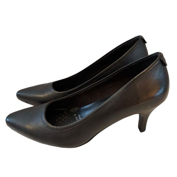 Rockport Leather Upper Navy Blue Heeled Pumps in EU 36.5. - Picture 1 of 6